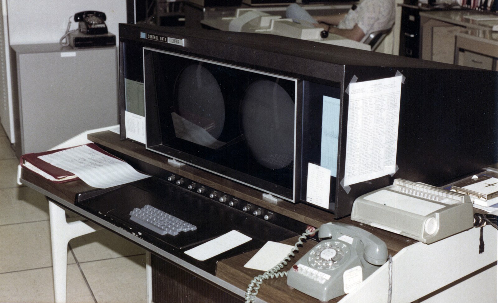 CDC Cyber 70/74 control console at the University of Georgia